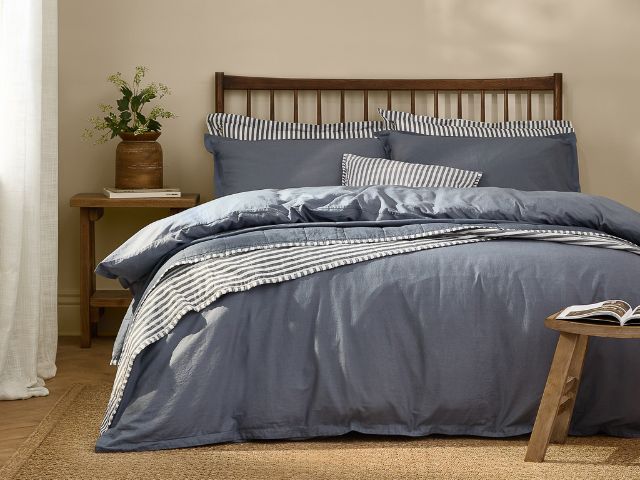 Denim bed linen by Yard