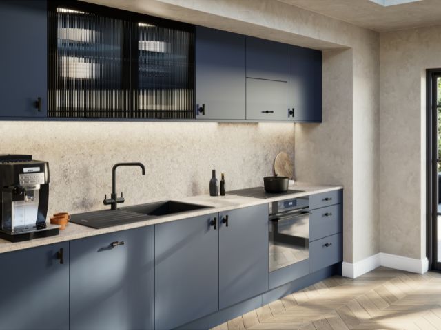 Denim kitchen by LochAnna Kitchens