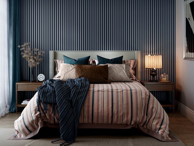 Denim inspired bedroom